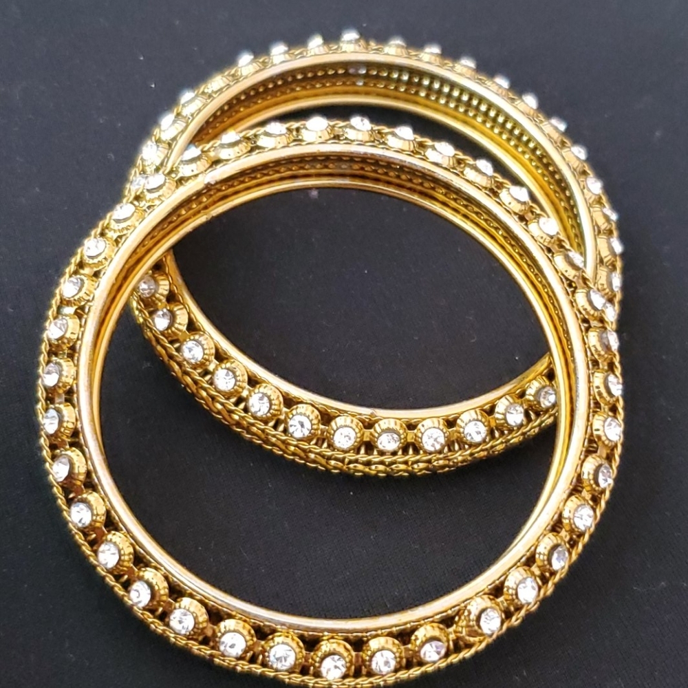 Gold colored bangles